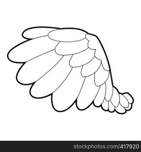 Big wing icon. Outline illustration of big wing vector icon for web. Big wing icon, outline style