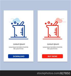 Bigger, Biochemistry, Biology, Chemistry Blue and Red Download and Buy Now web Widget Card Template