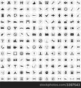 Biggest collection of 170 different icons for using in web design