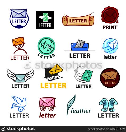 biggest collection of vector logo design delivery of letters