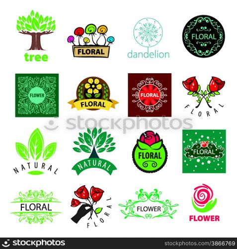 biggest collection of vector logos of flower and vegetable