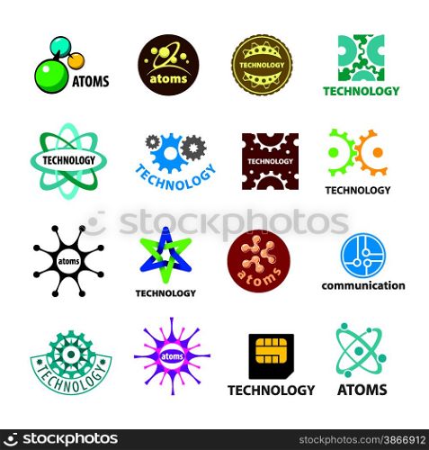 biggest collection of vector logos technology and atoms