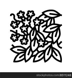bignonia capreolata line icon vector. bignonia capreolata sign. isolated contour symbol black illustration. bignonia capreolata line icon vector illustration