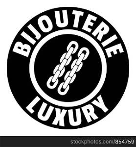 Bijouterie luxury logo. Simple illustration of bijouterie luxury vector logo for web. Bijouterie luxury logo, simple black style