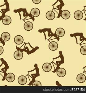Bike background. Seamless pattern. Can be used for wallpaper, pattern fills, web page background, surface textures. vector illustration