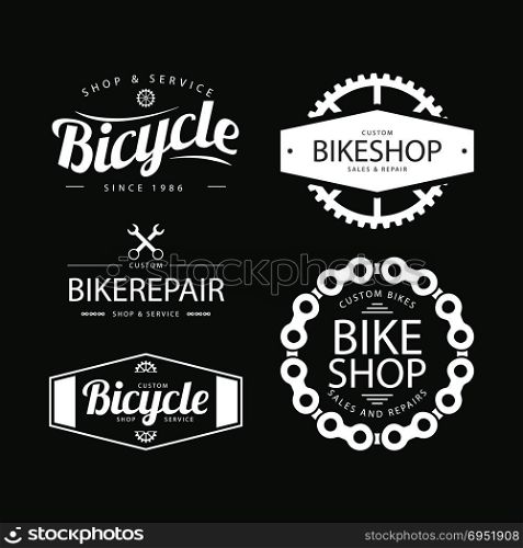 bike bicycle vector logo badge. bike bicycle vector logo badge art