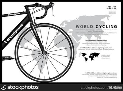 Bike Cycling Poster Vector Illustration