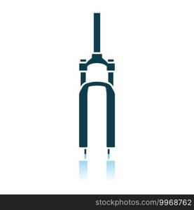 Bike Fork Icon. Shadow Reflection Design. Vector Illustration.