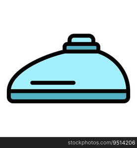 Bike fuel tank icon outline vector. Biker equipment. Motor part color flat. Bike fuel tank icon vector flat