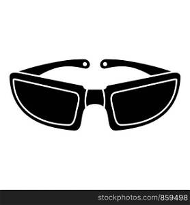 Bike glasses icon. Simple illustration of bike glasses vector icon for web design isolated on white background. Bike glasses icon, simple style