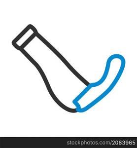 Bike Grips Icon. Editable Bold Outline With Color Fill Design. Vector Illustration.