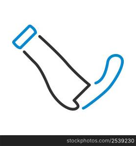 Bike Grips Icon. Editable Bold Outline With Color Fill Design. Vector Illustration.