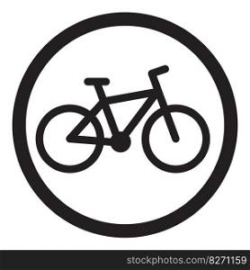 Bike icon black. Cycle icon and bicycle icon, mountain bike logo, vector illustration. Bike icon black