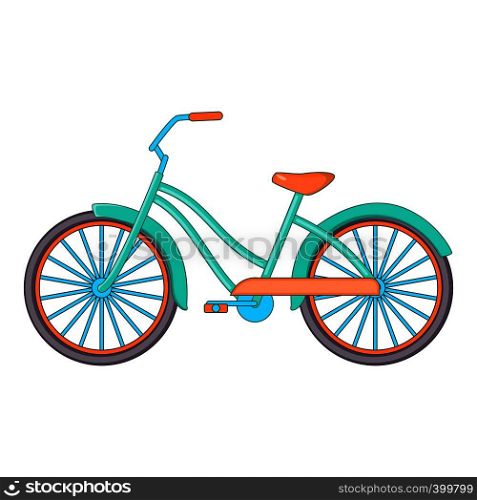 Bike icon. Cartoon illustration of bike vector icon for web design. Bike icon, cartoon style