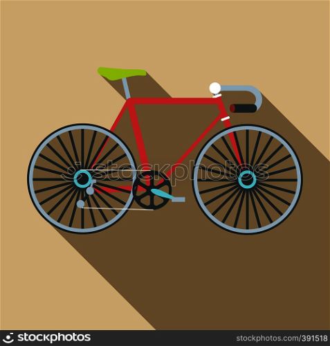 Bike icon. Flat illustration of bike vector icon for web. Bike icon, flat style
