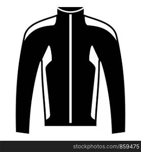 Bike jacket icon. Simple illustration of bike jacket vector icon for web design isolated on white background. Bike jacket icon, simple style