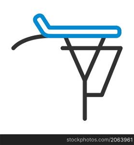 Bike Luggage Carrier Icon. Editable Bold Outline With Color Fill Design. Vector Illustration.
