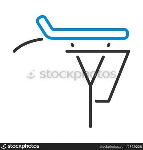 Bike Luggage Carrier Icon. Editable Bold Outline With Color Fill Design. Vector Illustration.