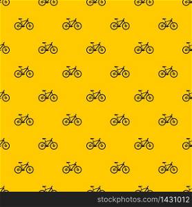 Bike pattern seamless vector repeat geometric yellow for any design. Bike pattern vector