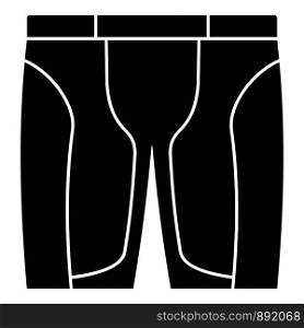 Bike shorts icon. Simple illustration of bike shorts vector icon for web design isolated on white background. Bike shorts icon, simple style