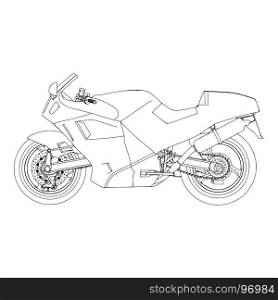Bike sport vector speed mountain motorbike motorcycle logo illustration