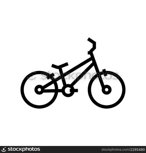 bike transport line icon vector. bike transport sign. isolated contour symbol black illustration. bike transport line icon vector illustration
