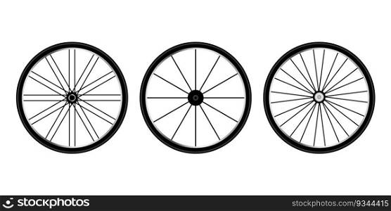 Bike Wheel Icon. Bicycle tire. Vector illustration. Stock image. EPS 10.. Bike Wheel Icon. Bicycle tire. Vector illustration. Stock image.
