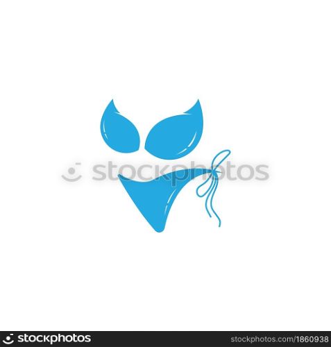 Bikini Logos Vector Template. Swimsuit Logo Design Vector