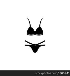 Bikini Logos Vector Template. Swimsuit Logo Design Vector