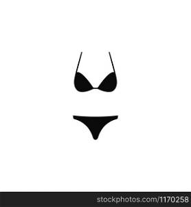 Bikini underwear or swimsuit vector icon illustration design