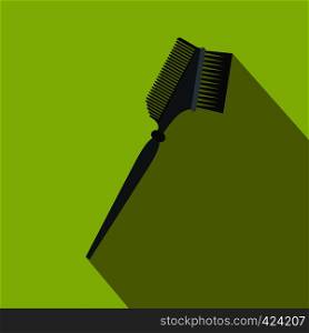 Bilateral comb flat icon with shadow on the background. Bilateral comb flat icon with shadow