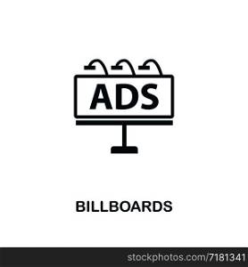 Billboards icon. Premium style design from advertising collection. UX and UI. Pixel perfect billboards icon for web design, apps, software, printing usage.. Billboards icon. Premium style design from advertising icon collection. UI and UX. Pixel perfect Billboards icon for web design, apps, software, print usage.
