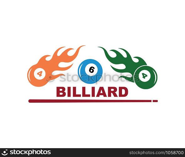billiard icon vector illustration design template