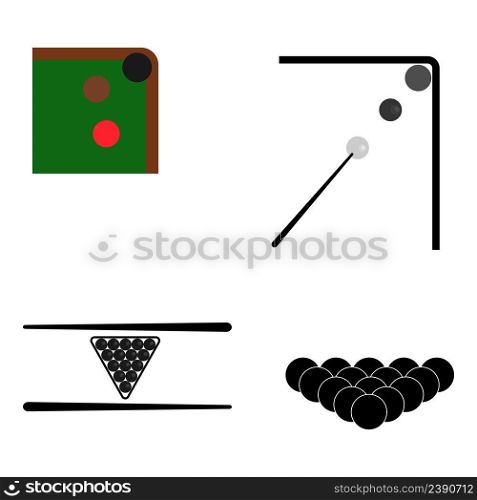 Billiard icon vector illustration symbol design