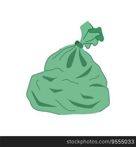 bin trash bag cartoon. full paper, pack sign, sack recycling bin trash bag sign. isolated symbol vector illustration. bin trash bag cartoon vector illustration