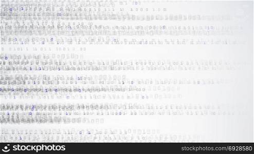 Binary Background. Matrix Style Binary Background With Falling Numbers. Vector Illustration. Binary Cyberspace Background. Coding Or Hacker Concept. Matrix Style. Vector