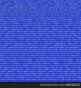binary code abstract seamless pattern. vector white color binary code text decorative abstract blue background seamless pattern