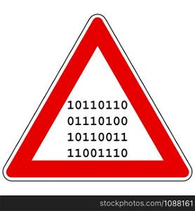 Binary code and attention sign