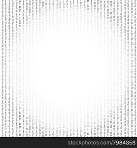 Binary Code Background. Concept Binary Code Numbers. Algorithm Binary, Data Code, Decryption and Encoding.