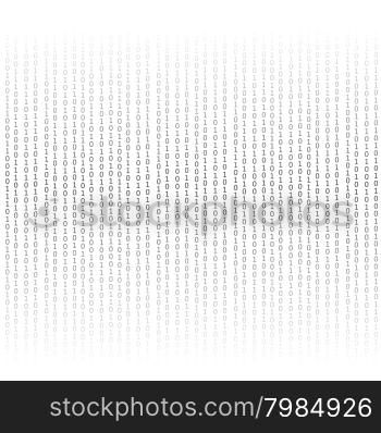 Binary Code Background. Concept Binary Code Numbers. Algorithm Binary, Data Code, Decryption and Encoding.