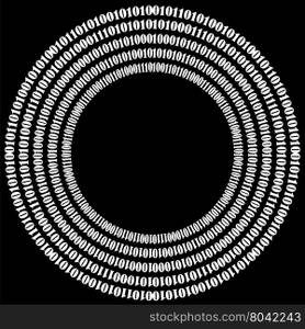 Binary Code Background. Numbers Concept. Algorithm, Data Code, Decryption and Encoding
