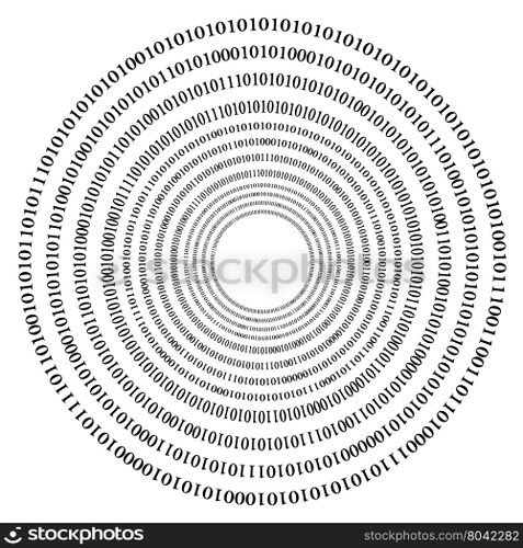 Binary Code Background. Numbers Concept. Algorithm, Data Code, Decryption and Encoding