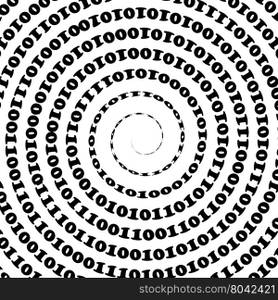 Binary Code Background. Numbers Concept. Algorithm, Data Code, Decryption and Encoding