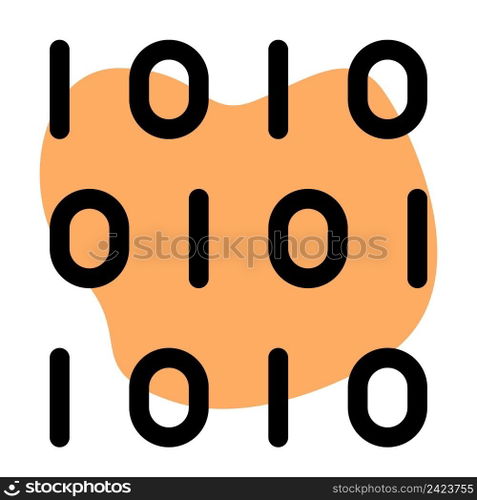 Binary code, digital transformation concept.