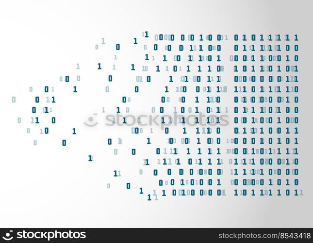 binary code netwrok technology concept background vector illustration. binary code netwrok technology concept background