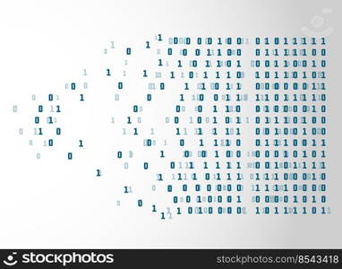 binary code netwrok technology concept background vector illustration. binary code netwrok technology concept background