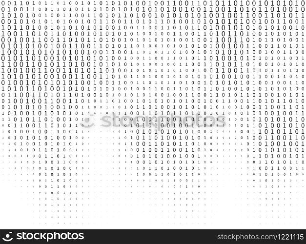 Binary code. Streaming decryption and encryption programming computer numbers, machine algorithms matrix coding. Hacker computing data concept vector texture. Binary code. Streaming decryption and encryption programming computer numbers, machine algorithms matrix coding. Hacker concept vector texture