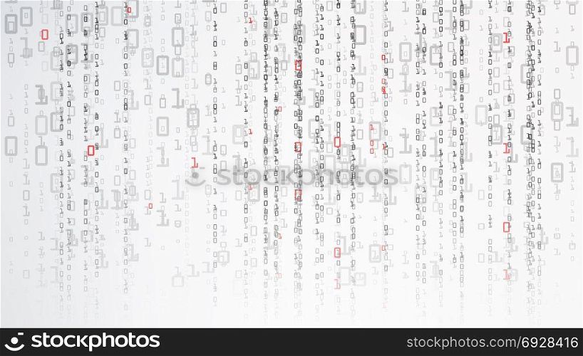 Binary Cyberspace Background. Coding Or Hacker Concept. Matrix Style. Vector Illustration. Binary Cyberspace Background. Coding Or Hacker Concept. Matrix Style. Vector