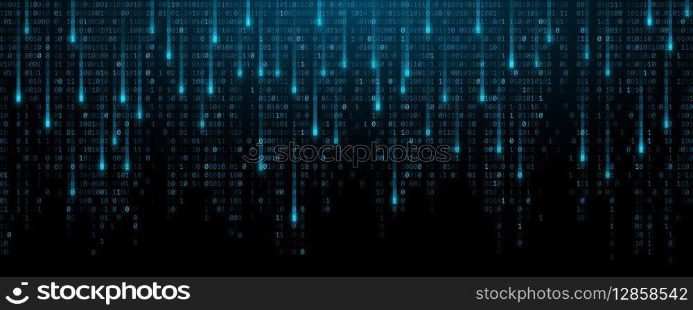Binary data software programming code background. Flowing 0 and 1 numbers into cyberspace. Digital big data technology concept. Vector Illustration. EPS 10.. Binary data software programming code background. Flowing 0 and 1 numbers into cyberspace. Digital big data technology concept. Vector Illustration.