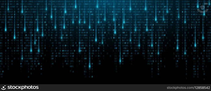 Binary data software programming code background. Flowing 0 and 1 numbers into cyberspace. Digital big data technology concept. Vector Illustration. EPS 10.. Binary data software programming code background. Flowing 0 and 1 numbers into cyberspace. Digital big data technology concept. Vector Illustration.